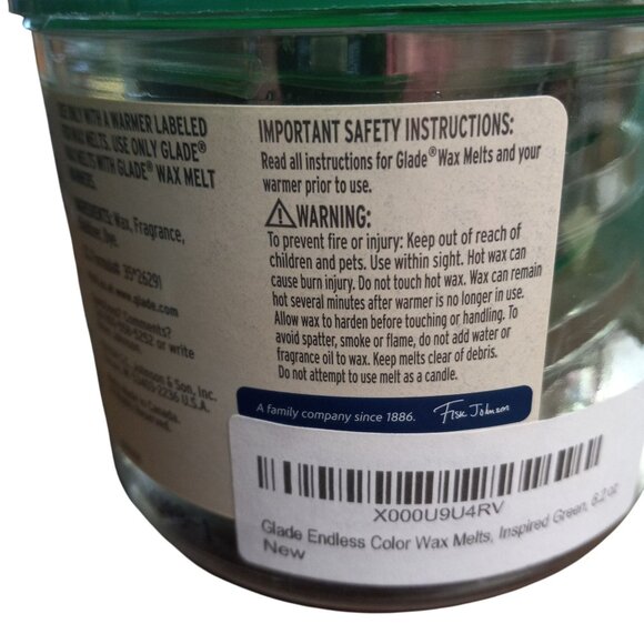 Glade Endless Color Inspired Green Scented Wax Melts 6.2 oz NEW - Picture 7 of 8